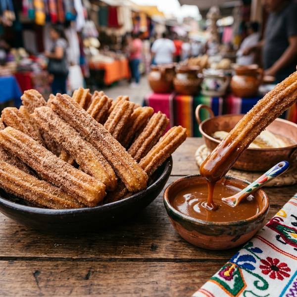 Churros con Cajeta