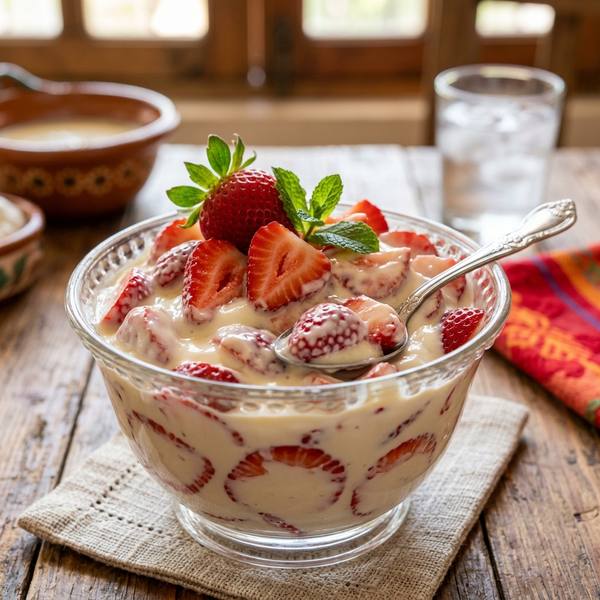 Fresas con Crema